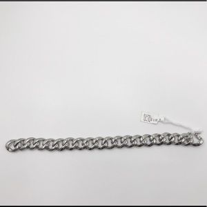 NWT Men’s Silver Stainless Steel Chain Bracelet